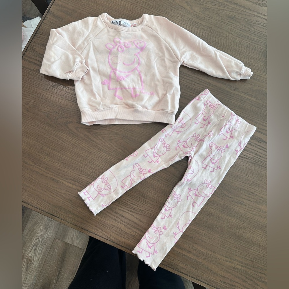 zara 3t peppa pig set